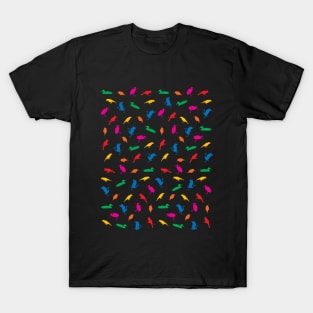 Colorful Bird Pattern for Bird Nerds T-Shirt